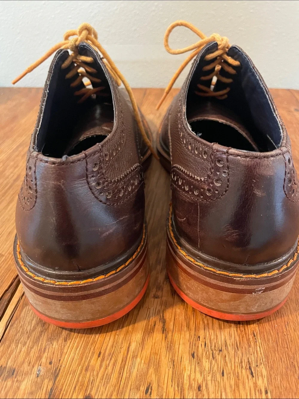 Cole Haan Colton Wingtip Brogue Oxfords — Brown — Size 9